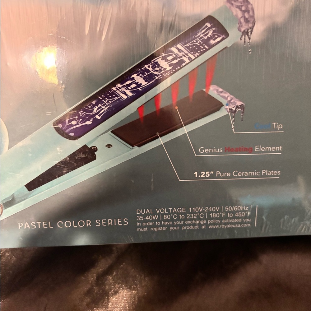 ROYALE DIAMOND COLLECTION 1.25 PASTEL SERIES FLAT IRON - THREE AVAIL